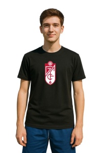 Tricou barbat cu logo stema Granada CF Spania , din bumbac 100% - Img 2
