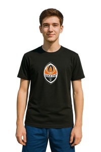 Tricou barbat cu logo stema Shakhtar Donetsk Ucraina , din bumbac 100%