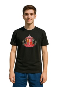 Tricou barbat cu logo stema Sunderland AFC Anglia , din bumbac 100% - Img 2