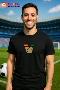 Tricou barbat cu logo stema Venezia FC Italia , din bumbac 100% - Img 5
