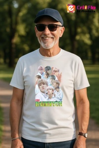 Tricou barbat Kpop cu trupa BAEKHYUN EXO 1 music Coreean 143 - Img 1