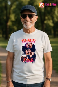 Tricou barbat Kpop cu trupa BLACKPINK 4 music Coreean 163 - Img 4