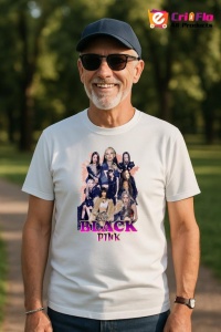 Tricou barbat Kpop cu trupa BLACKPINK LISA 6 music Coreean 173 - Img 5