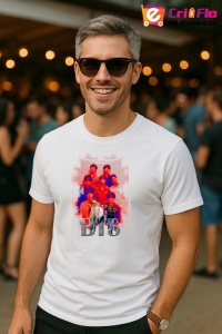 Tricou barbat Kpop cu trupa BTS 3 music Coreean 180 - Img 4