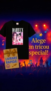 Tricou barbat Kpop cu trupa DAHYUN music Coreean 205 - Img 10