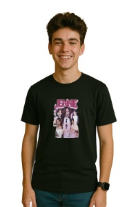 Tricou barbat Kpop cu trupa JENNIE BACK music Coreean 224 - Img 3