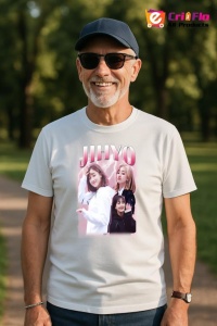 Tricou barbat Kpop cu trupa JIHYO music Coreean 232 - Img 5