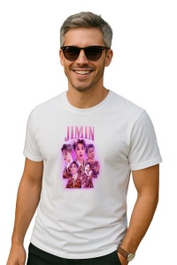 Tricou barbat Kpop cu trupa JIMIN music Coreean 234 - Img 2