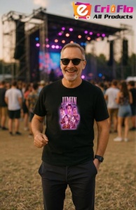 Tricou barbat Kpop cu trupa JIMIN music Coreean 234 - Img 8