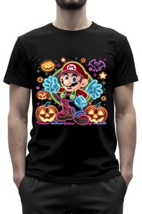 Tricou barbat - NEON SUPER MARIO - tricou, barbat