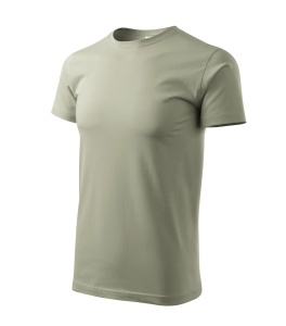 Tricou pentru barbati basic din bumbac de culoare khaki deschis
