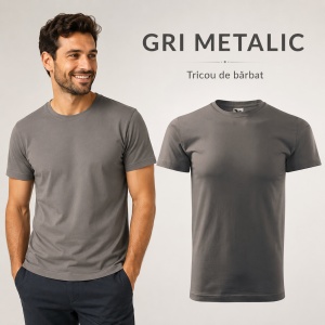 Tricou Bărbat Simplu Malfini Basic, 100% Bumbac, Regular Fit, casual office Guler Rotund, Multiple Culori XS - 5XL - Img 43
