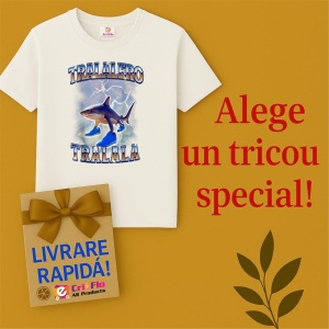 Tricou Barbat Tralalero Tralala cu personajul Tralalero Tralala Bootleg Brainrot Italian Brainrot Meme (2) - Img 7