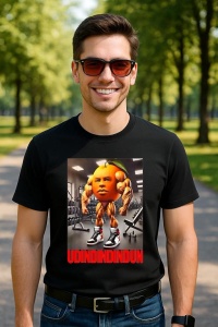 Tricou Barbat Tralalero Tralala cu personajul Udindindindun - Italian Brainrot Meme - Img 4