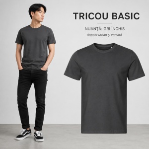 Tricou bărbătesc Malfini Edge 813, 190 g/m², guler rotund, S–6XL, 7 culori disponibile - Img 14