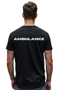 Tricou barbati - AMBULANCE - urgent, medic, salvare, asistență, profesionist, sanitar, servicii, intervenție, mobilitate, viteză