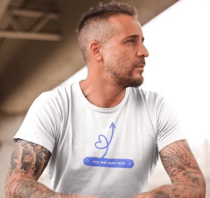 Tricou barbati haios personalizat - Cel Mai Bun Tata - din bumbac, personalizat - Cadou