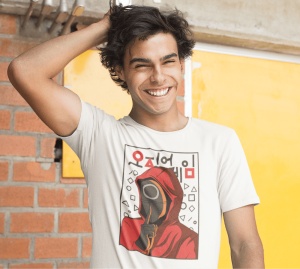 Tricou Barbati Haios Personalizat - Squid Game - Cadou