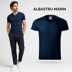 Tricou Bărbați Malfini 146 cu Guler în V, Premium, 100% Bumbac, Slim Fit, 180 g/m², S 3XL, 14 Culori - Img 17