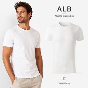 Tricou Bărbați Malfini Gulf 822, 100% Bumbac Organic, 150 g/m², Guler Rotund, Label Free, S–3XL, 15 Culori - Img 11