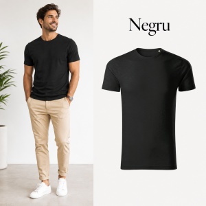Tricou Bărbați Malfini Origin GOTS 171, 100% Bumbac Organic, 160 g/m², Guler Rotund, Label Free, Mărimi S 3XL, 15 Culori - Img 19