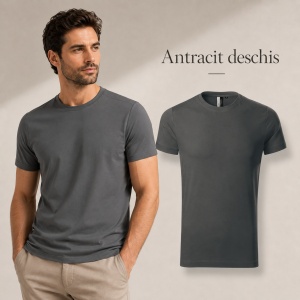 Tricou Bărbați Malfini Premium Action, 95% Bumbac, 5% Elastan, Slim Fit, 180 g/m², Guler Rotund, Mărimi S–3XL, 10 Culori - Img 14