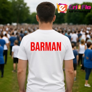 Tricou BARMAN , Personalizat | Unisex Dama si Barbat - Img 4