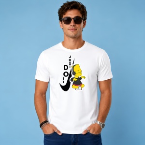 Tricou Bart Simpson Ascultand Muzica Logo Vertical Urban Vibe, din bumbac 100% Copii | Dama | Barbat - Img 2