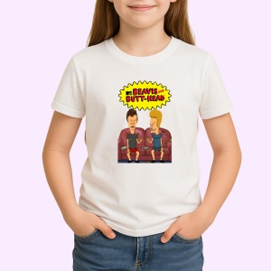 Tricou Beavis and Butthead umor clasic cu doi adolescenti nonconformisti, Copii | Dama | Barbat - Img 3