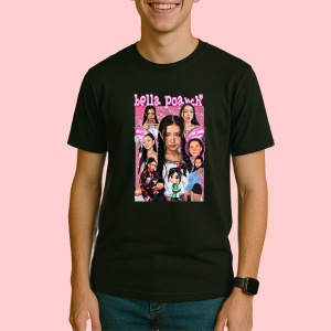Tricou Bella Poarch - Grouped Portrait, muzica Rap, Dama | Barbat | Copii, Culoare Negru - Img 3