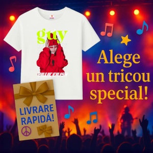 Tricou Billie Eilish - Red Hoodie, muzica Hip-Hop / Funk, Dama | Barbat | Copii - Img 13