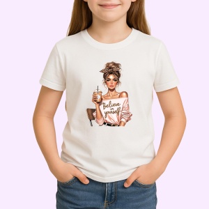 Tricou boss girl believe in yourself, boss girl crede in tine, Copii | Dama | Barbat - Img 3
