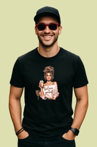 Tricou Boss girl believe in yourself, boss girl crede in tine, Copii | Dama | Barbat , tricou negru - Img 3