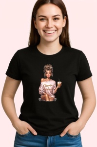 Tricou Boss girl choose to shine, boss girl alege sa stralucesti, Copii | Dama | Barbat , tricou negru - Img 3