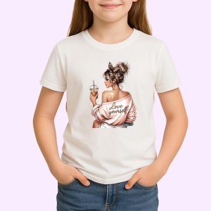 Tricou boss girl love yourself, boss girl iubeste-te, Copii | Dama | Barbat - Img 3