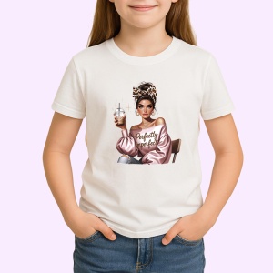 Tricou boss girl perfectly imperfect, boss girl perfect de imperfecta, Copii | Dama | Barbat - Img 3