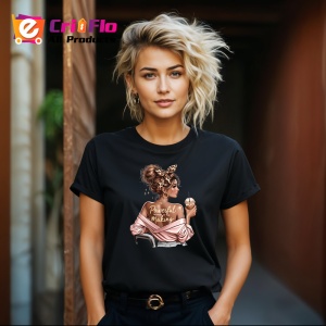 Tricou Boss girl powerful woman in the making, boss girl femeie puternica in devenire, Copii | Dama | Barbat , tricou negru