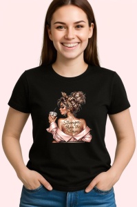 Tricou Boss girl stronger than the storm, boss girl mai puternica decat furtuna, Copii | Dama | Barbat , tricou negru
