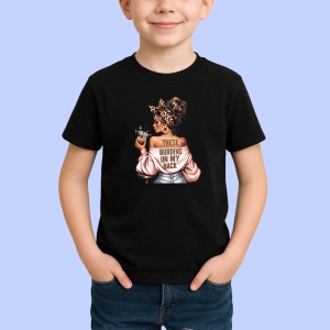 Tricou Boss girl these burdens on my back, boss girl aceste poveri pe umerii mei, Copii | Dama | Barbat , tricou negru - Img 2