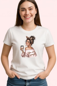 Tricou boss girl you are enough, boss girl esti suficienta, Copii | Dama | Barbat - Img 4