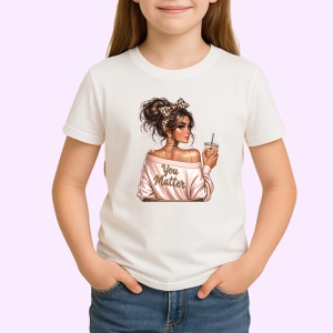 Tricou boss girl you matter, boss girl contezi, Copii | Dama | Barbat - Img 3