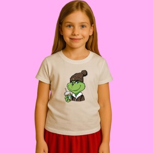 Tricou Bougie Grinch Lv Starbucks Coffee, din bumbac 100%, tricou alb, Copii | Dama | Barbat