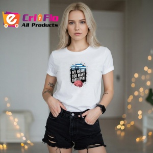 Tricou Brain Too Many Tabs Open Creier, Copii | Dama | Barbat - Img 10