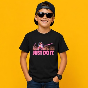 Tricou Bratz Doll Aesthetic Pink Urban Vibe Street Fashion, din bumbac 100%, tricou negru, Copii | Dama | Barbat - Img 3