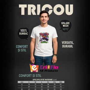 Tricou Bugs Bunny chill vibes cu hoodie pe fundal mov Copii | Dama | Barbat Barbat - Img 13