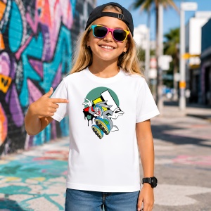 Tricou Bugs Bunny Pe Role Graffiti Streetwear, din bumbac 100% Copii | Dama | Barbat - Img 4