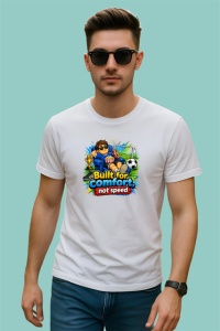 Tricou Built For Comfort Not Speed Personaj Amuzant, din bumbac 100% , tricou alb pentru Copii | Dama | Barbat - Img 3