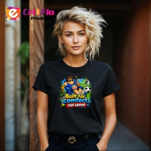 Tricou Built For Comfort Not Speed Personaj Amuzant, din bumbac 100%, tricou negru Copii | Dama | Barbat - Img 8