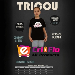 Tricou Buze afine si cirese, Lip gloss, Copii | Dama - Img 20