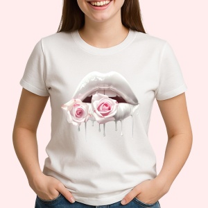 Tricou Buze femeie afine si cirese, Lip gloss, Copii | Dama - Img 2